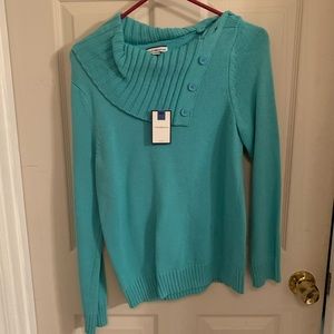Cotton cowl knit top
